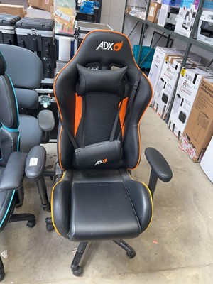 Lot 2026 - ADX black and orange leatherette twin arm...