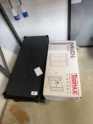 Lot 2024 - Dismantled 5 tier plastic storage rack...
