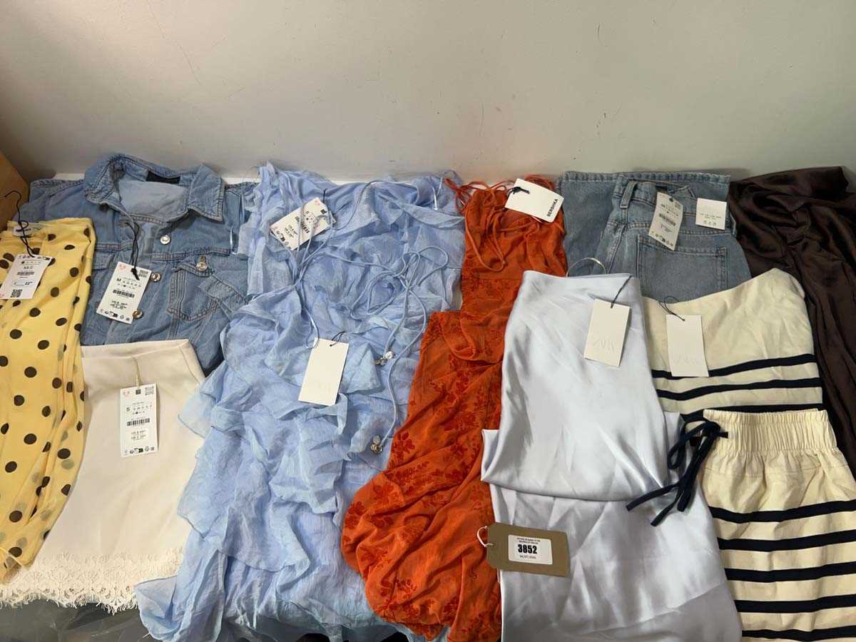 Lot 3852 - 11x Ladies clothing Zara, Bershka