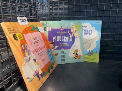 Lot 1438 - Three Walt Disney LP records including...