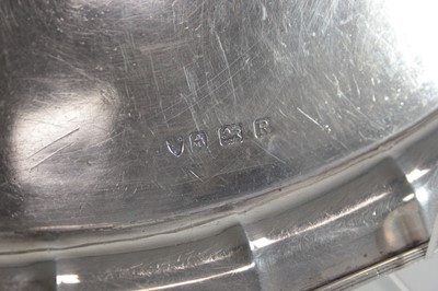 Lot 303 - A George VI silver two-handled tray with...