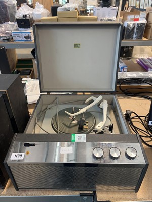 Lot 1190 - Portable HMV record player