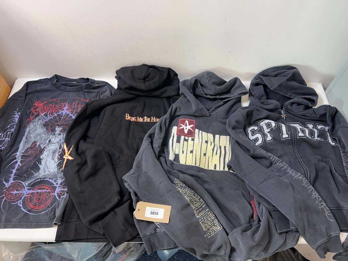 Lot 3856 - Bring the Horizon band hoodies and T-shirt (L/XL)