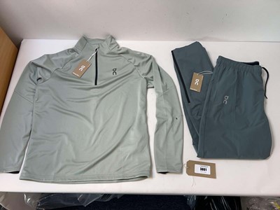 Lot 3861 - On running Core Pants, Climate shirt (L)