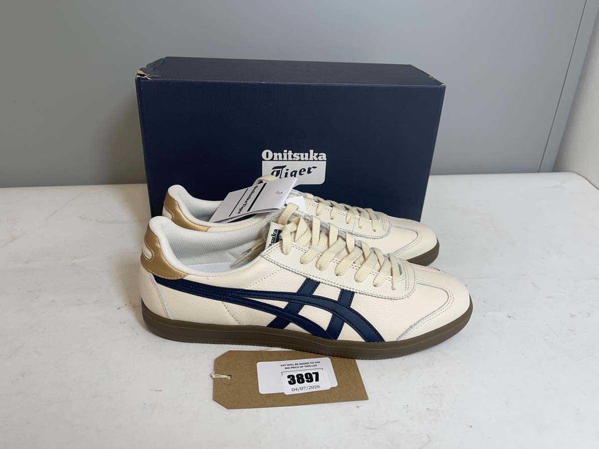Lot 3897 - Onitsuka Tiger UK10 tokuten trainers in birch -...