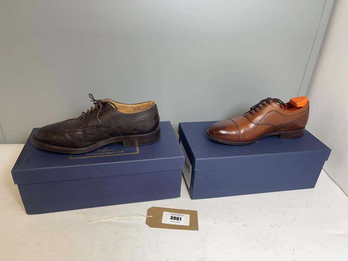 Lot 3901 - 2x boxed pairs of Tricker's shoes both size...