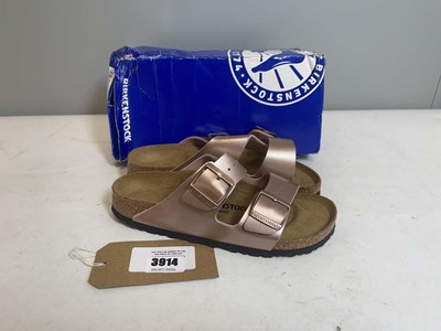 Lot 3914 - Birkenstock UK5 airzona BS sandals in copper -...
