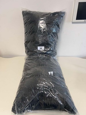Lot 1113 - A Natalie faux fur grey body pillow.
