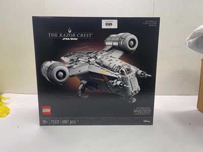 Lot 3505 - The razor crest star wars Lego 75331 6187...