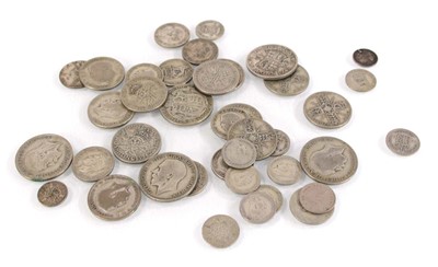 Lot 301 - A group of British part silver coinage...