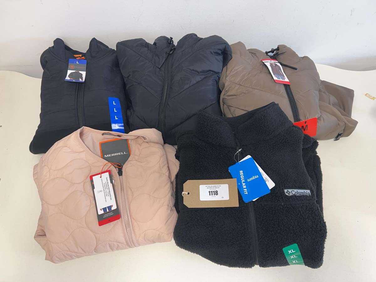 Lot 1118 - x5 men's and women's coats and jackets by...