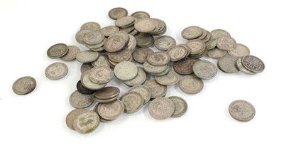 Lot 306 - A collection of part silver two shilling coins...