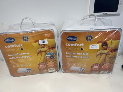 Lot 1127 - x2 Silentnight comfort control heated mattress...