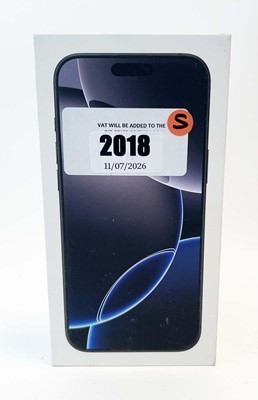 Lot *Sealed* iPhone 16 Pro Max 256GB Black Titanium