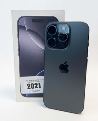 Lot iPhone 16 Pro 128GB Black Titanium with box...