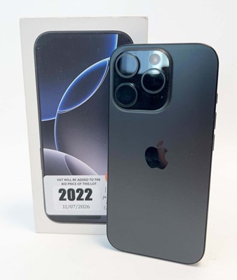 Lot iPhone 16 Pro 128GB Black Titanium with a box...