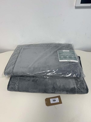 Lot 1135 - x2 Paramount memory foam bath rugs (charcoal).