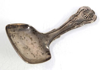Lot 317 - A George IV silver Kings pattern pattern caddy...