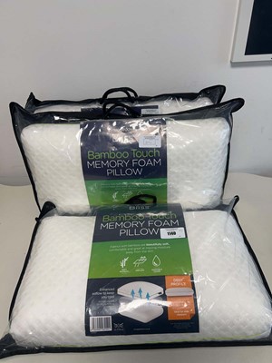 Lot 1140 - x3 Snuggledown Bliss bamboo touch memort foam...