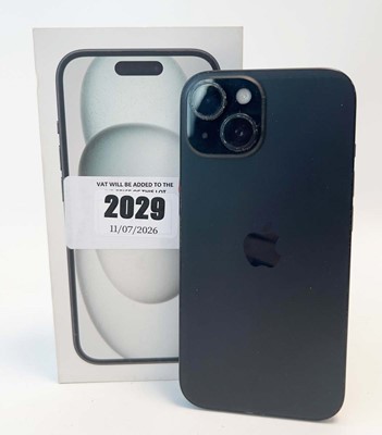 Lot iPhone 15 128GB Black with box and cable