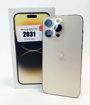 Lot iPhone 14 Pro Max 128GB Gold with box and cable
