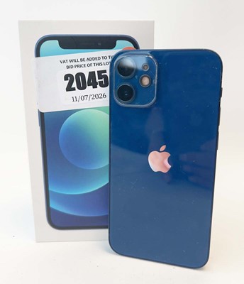 Lot iPhone 12 Mini 64GB Blue with box and cable