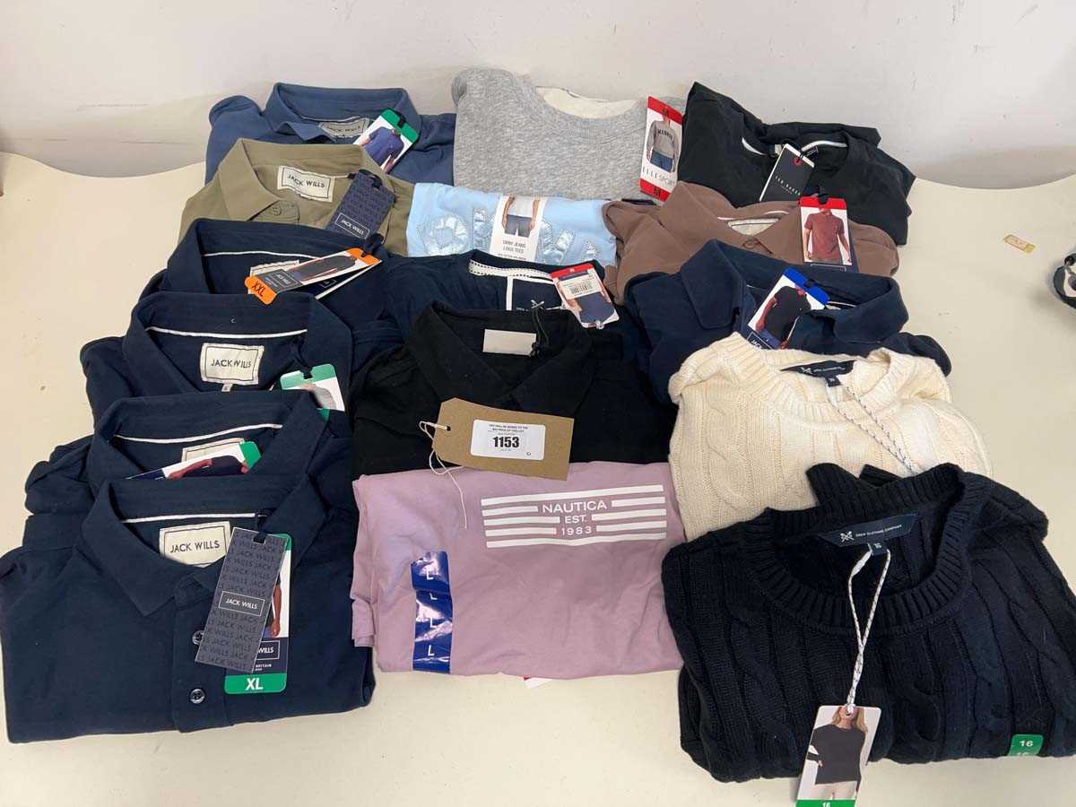 Lot 1153 - Approx. 15 items of branded clothing to...