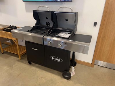 Lot 4184 - Outback dual fuel gas powered/charcoal BBQ