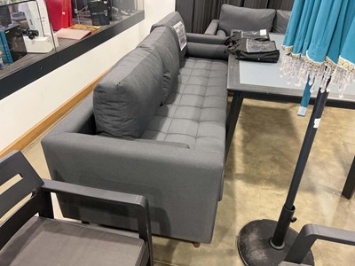 Lot 4193 - Outdoor dining suite in grey comprising a...