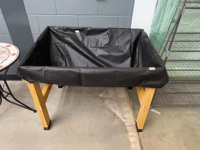 Lot 4208 - VegTrug wooden planter with black mesh lining