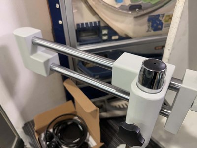 Lot 2059 - Laboratory microscope set; binocular stereo...