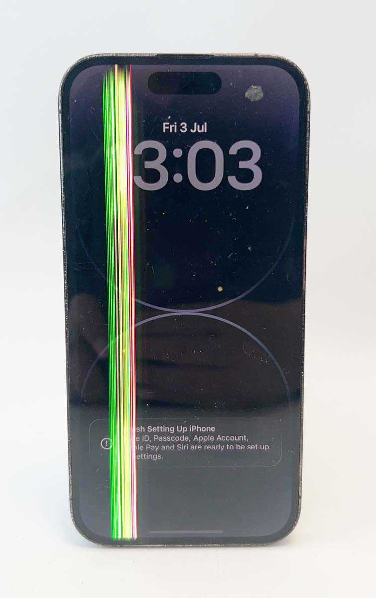Lot iPhone 14 Pro 256GB Space Black (cracked...