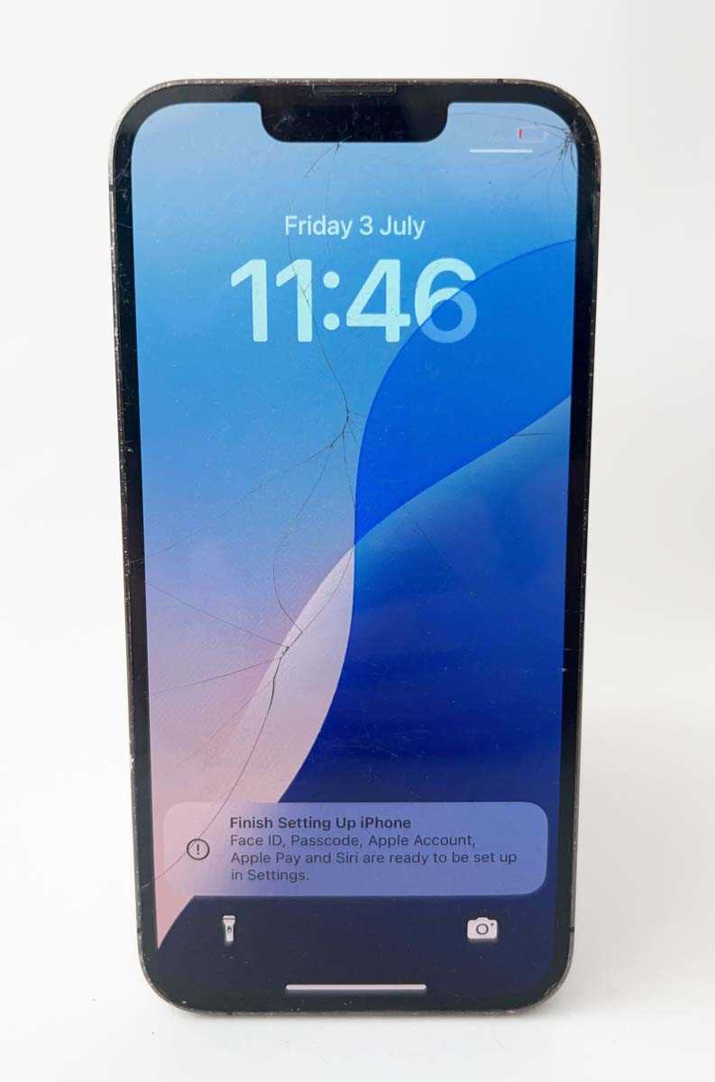 Lot iPhone 13 Pro 256GB Graphite (rear smashed)
