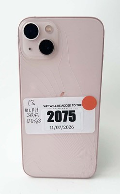 Lot iPhone 13 128GB Starlight (rear cracked)