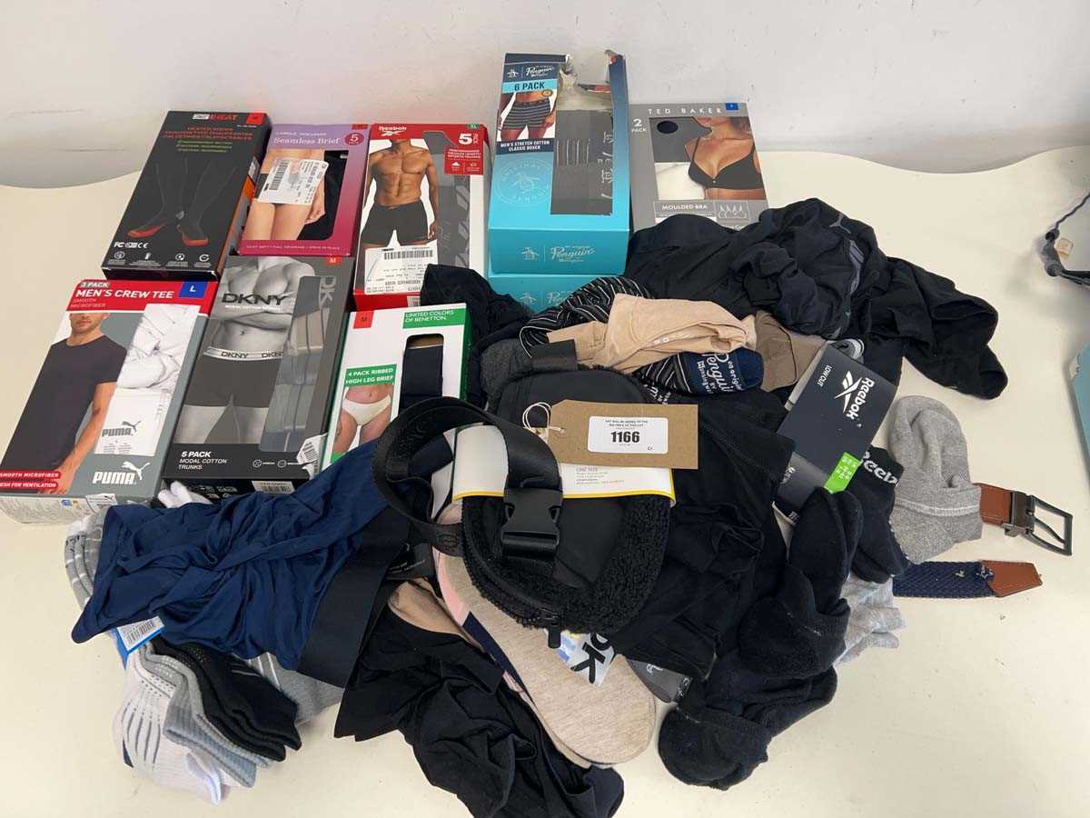 Lot 1166 - Bag containing men's and women's underwear,...