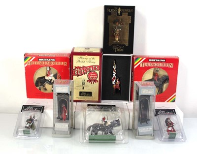 Lot 154 - Nine Britains figures: 7232 HM Queen Elizabeth...