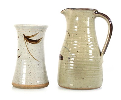 Lot A Lowerdown Pottery jug or ewer, impressed...