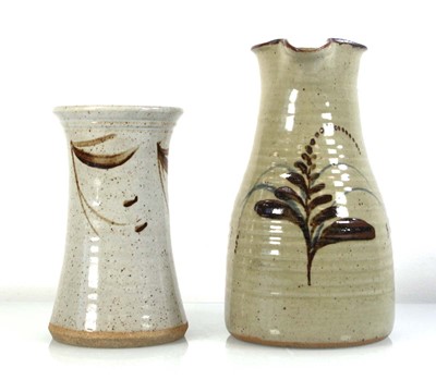 Lot A Lowerdown Pottery jug or ewer, impressed...