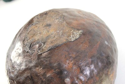 Lot A 1970's raku studio pottery bowl, di. 23 cm,...