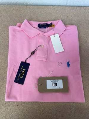 Lot 1177 - Ralph Lauren polo top in pink size L