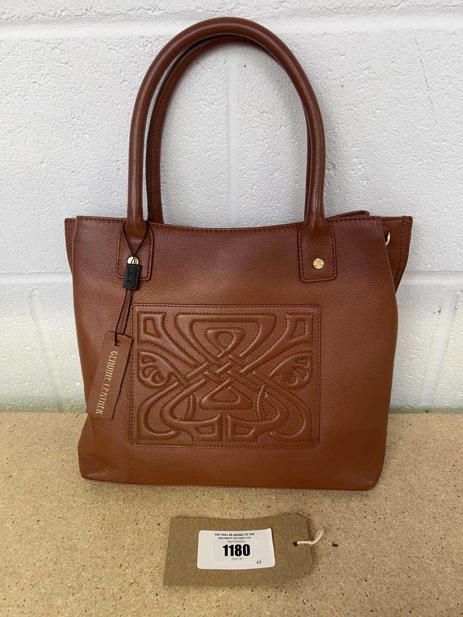 Lot 1180 - Biba padded leather tote bag in brown