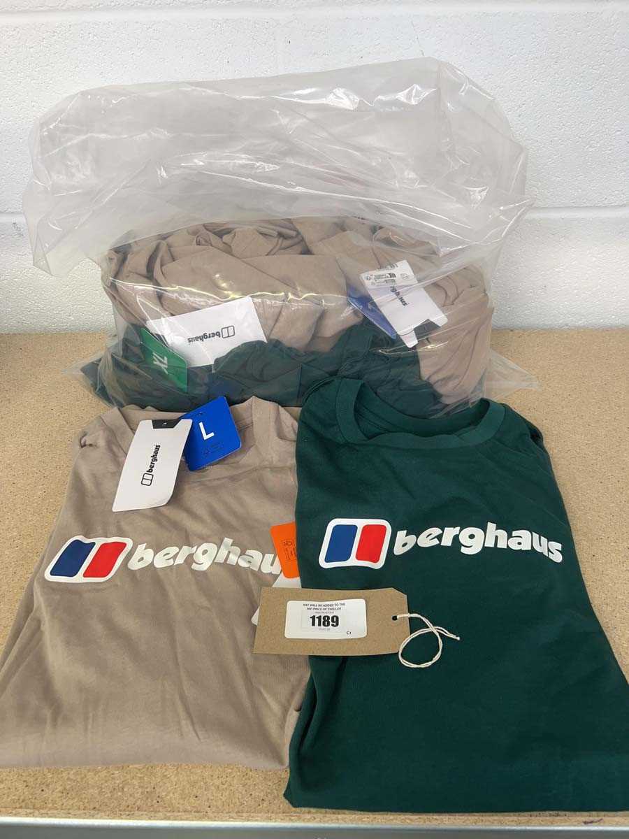 Lot 1189 - Approx. 12 Berghaus big logo long sleeve t-shirts