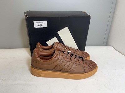 Lot 1906 - Adidas UK10 streettalk SC trainers in brown -...