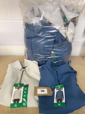 Lot 1206 - Approx. 19 men's Kirkland 1/2 zip jumpers