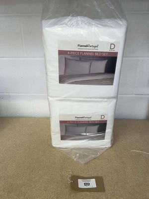 Lot 1217 - x4 Flannel Portugal 4 piece flannel bed sets...