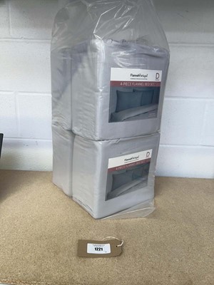 Lot 1221 - x4 Flannel Portugal 4 piece flannel bed sets...