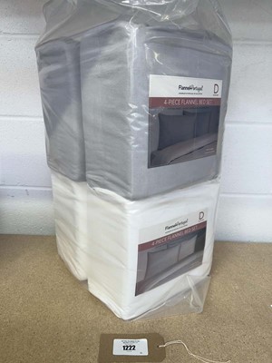 Lot 1222 - x4 Flannel Portugal 4 piece flannel bed sets...