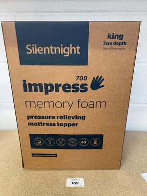 Lot 1223 - Boxed Silent Night 700 impress memory foam...