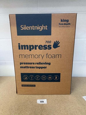 Lot 1225 - Boxed Silent Night 700 impress memory foam...