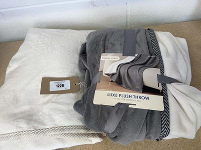 Lot 1228 - x2 Casual Living luxe plush throws